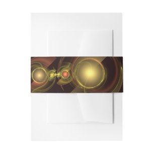 Intimate Connection Abstract Art Invitation Belly Band