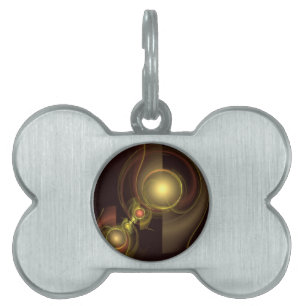 Intimate Connection Abstract Art Pet Tag