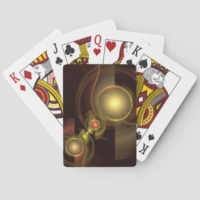 Intimate Connection Abstract Art Playing Cards (Back)
