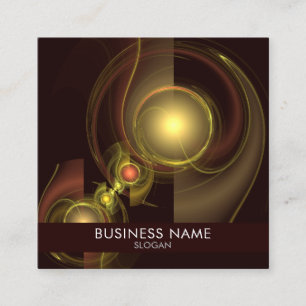 Intimate Connection Abstract Art Professional Square Business Card
