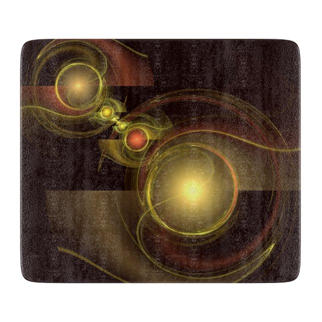 Intimate Connection Abstract Art Rectangle Cutting Board (Front)