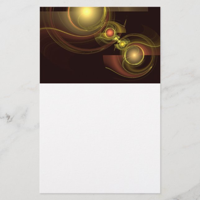 Intimate Connection Abstract Art Stationery (Front)