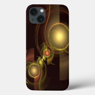 Intimate Connection Golden Energy Abstract Art iPhone 13 Case
