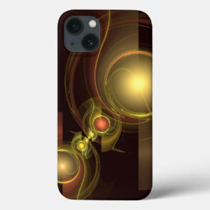 Intimate Connection Golden Energy Abstract Art iPhone 13 Case