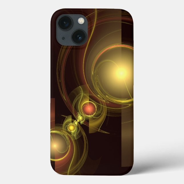 Intimate Connection Golden Energy Abstract Art Case-Mate iPhone Case (Back)