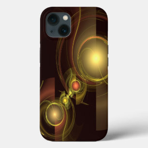 Intimate Connection Golden Energy Abstract Art iPhone 13 Case