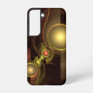 Intimate Connection Golden Energy Abstract Art Samsung Galaxy Case