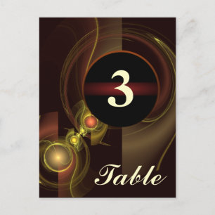 Intimate Connection Table Number Postcard