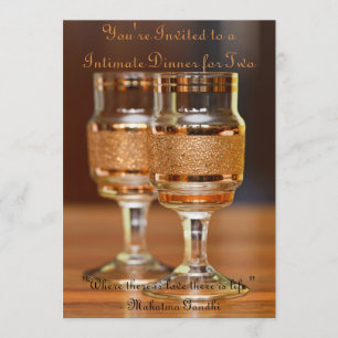 Intimate Dinner for Two Invitation