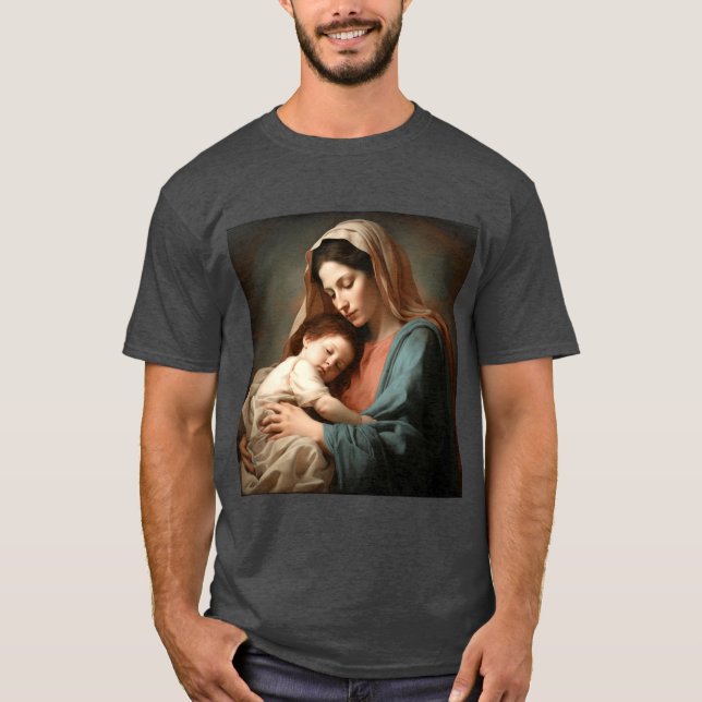 Intimate Painting of Motherhood with Gentle Warm G T-Shirt (Front)
