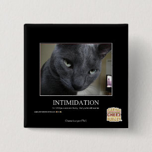 Intimidation 15 Cm Square Badge