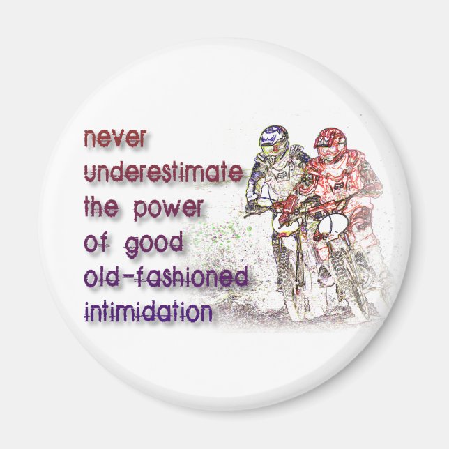 Intimidation Dirt Bike Motocross Fridge Magnet (Front)