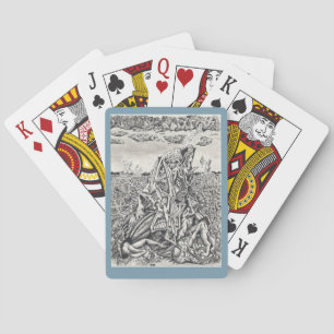Intimidation, ink drawing Classic Playing Cards