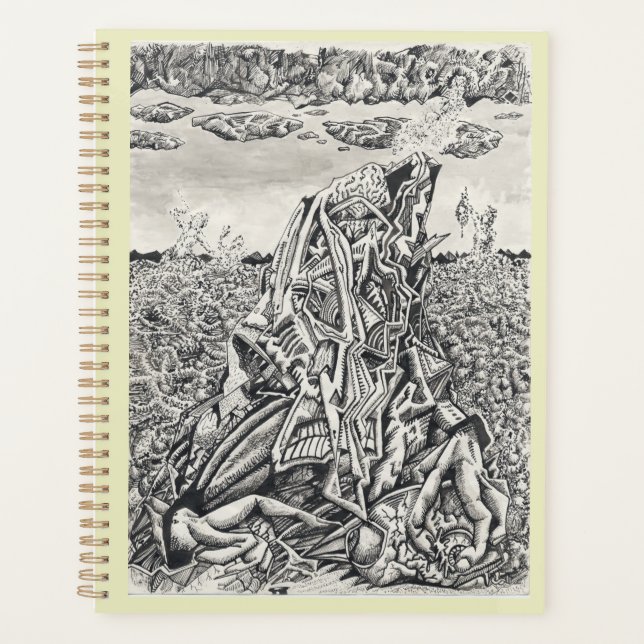 Intimidation, ink drawing planner (Front)