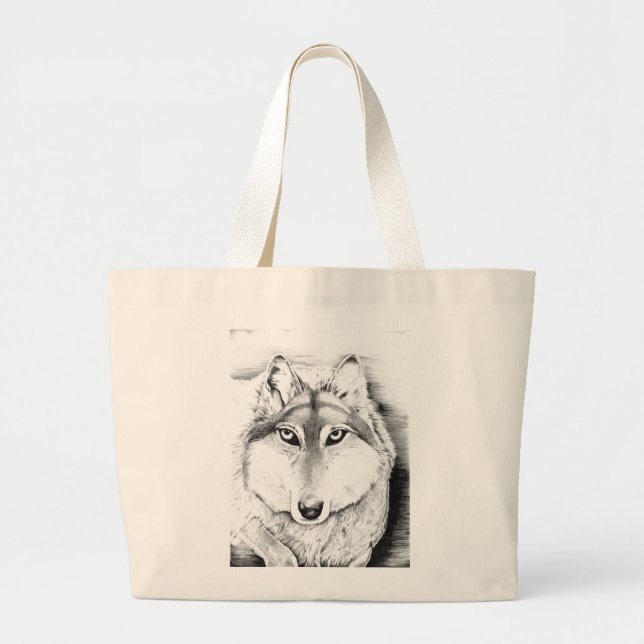 Intimidation Large Tote Bag (Front)