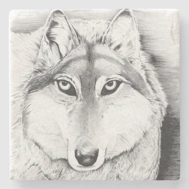 Intimidation Stone Coaster (Front)