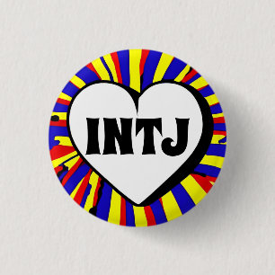 INTJ MBTI 3 Cm Round Badge