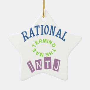 INTJ Rationals Personality Ceramic Ornament