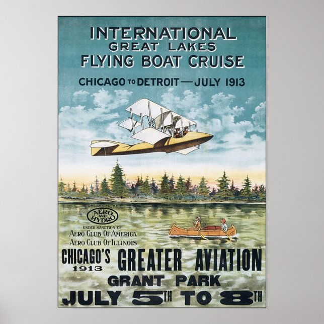 Int'l Great Lakes Flying Boat Cruise Poster (Front)