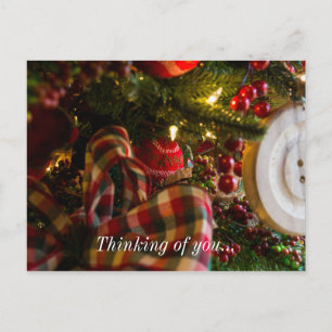 Into A Christmas Tree Holiday Postcard