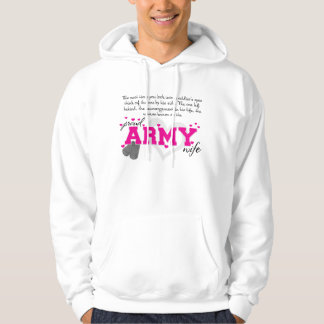 Into a Soldier's eyes - Proud Army Wife Hoodie