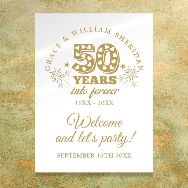 Into Forever 50th Anniversary Welcome Sign (Into Forever 50th Anniversary Welcome Sign)