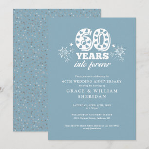 Into Forever 60th Wedding Anniversary Invitation