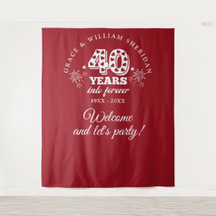 Into Forever Ruby 40th Anniversary Photo Prop Tapestry