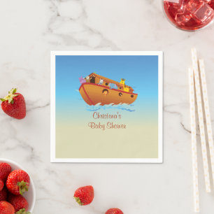 Into The Ark Baby Shower Napkin