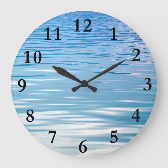 Into the Blue Large Clock (Front)