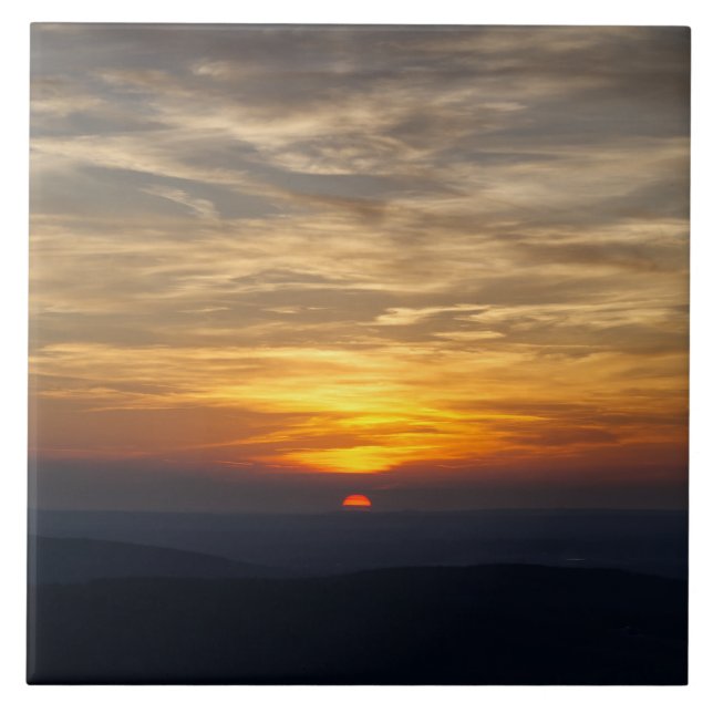 Into the Clouds Ceramic Tile (Front)