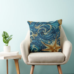 Into the Deep Blue Cushion