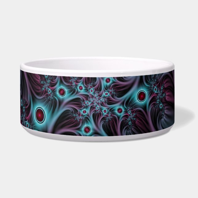 Into the Depth Blue Pink Abstract Fractal Art (Front)