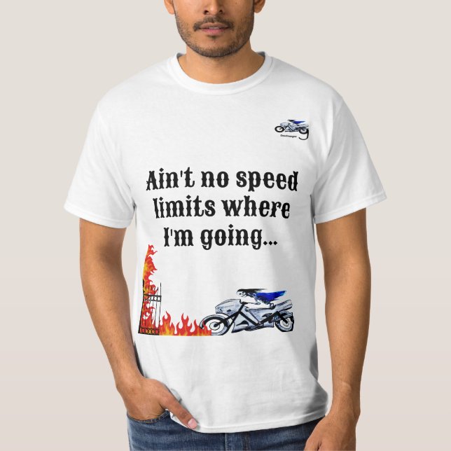 Into the fire graphic T shirt with slogan. (Front)