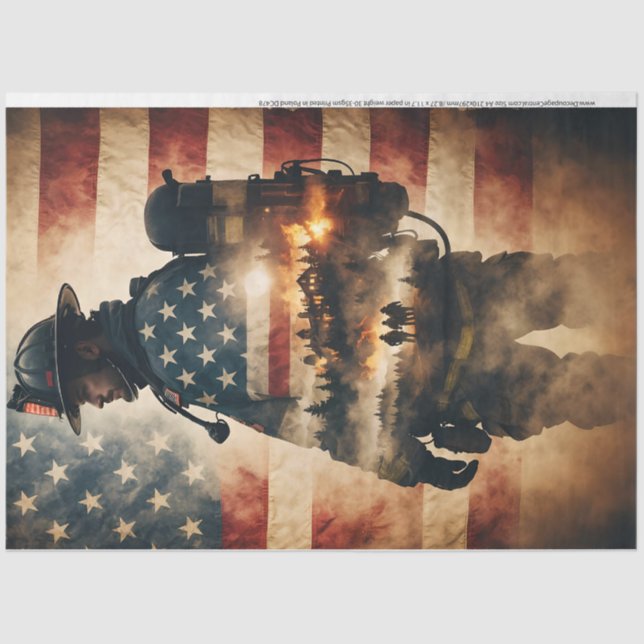 Into the Fire Tissue  by Decoupage Central Paper (Front)