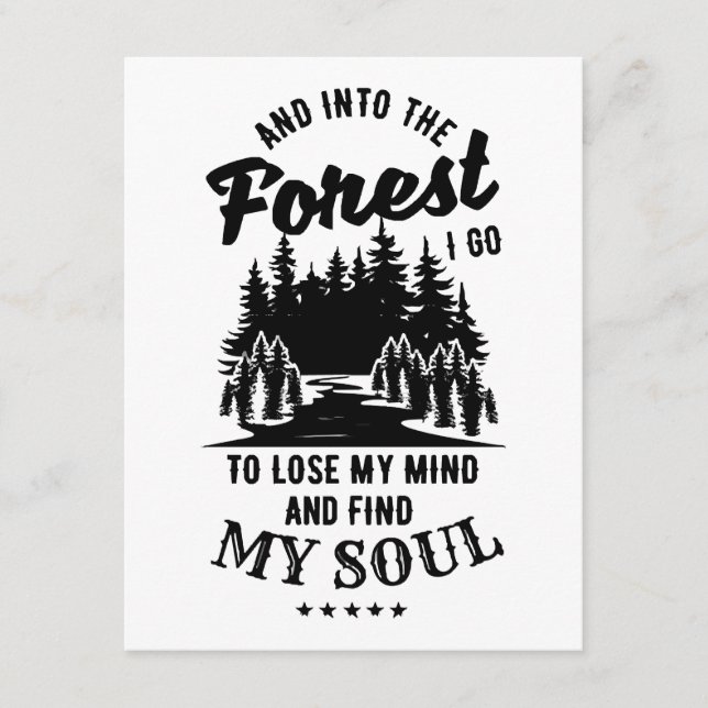 Into the Forest I Go Enclosure Card (Front)