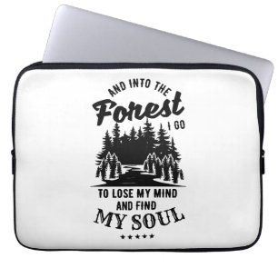Into the Forest I Go Laptop Sleeve