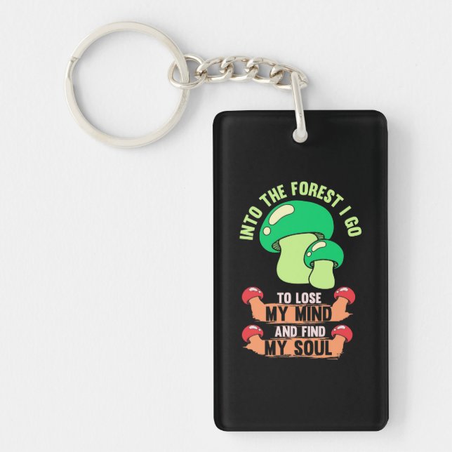 Into The Forest Mushroom Hunter Go Key Ring (Front)