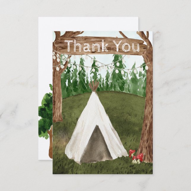 Into The Forest Thank You Cards (Front/Back)