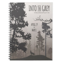 Into the Grey Versatile Arts Show Poster Notebook