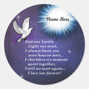 Into the Light Bird Classic Round Sticker