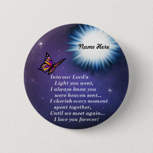 Into The Light Butterfly 6 Cm Round Badge