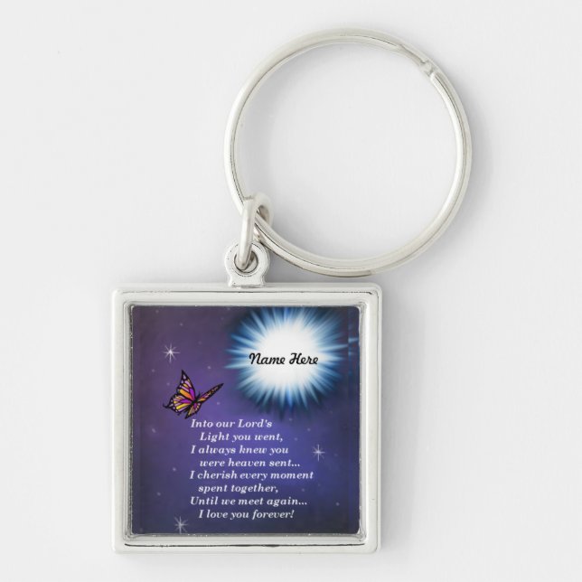 Into The Light Butterfly Key Ring (Front)