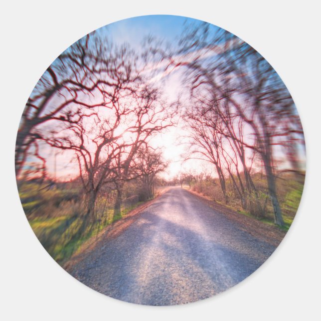 Into the Light Classic Round Sticker (Front)