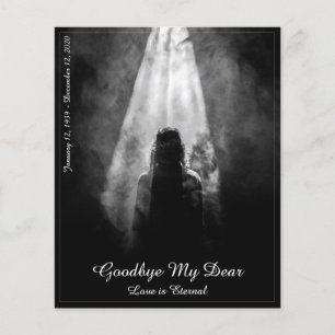 Into the Light - Goodbye My Dear Memorial Card