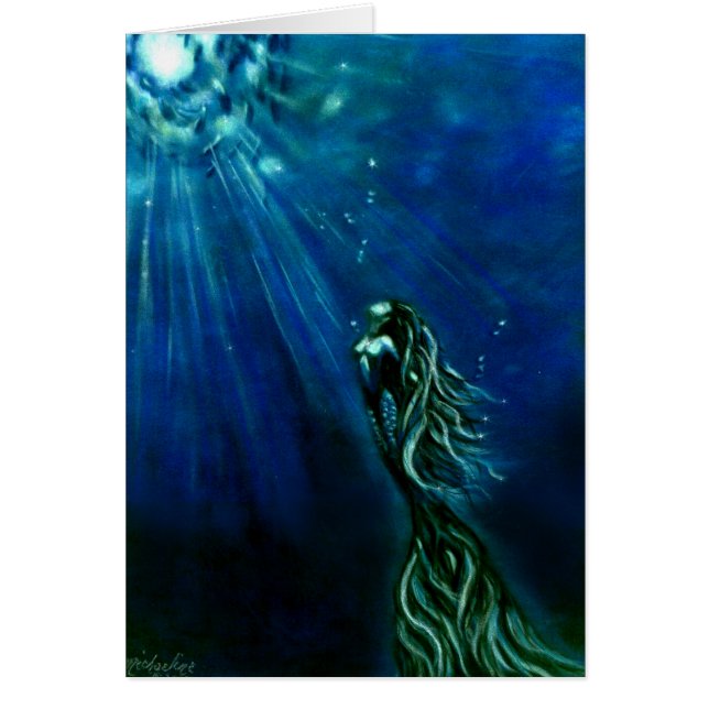 Into The Light Mermaid Card (Front)