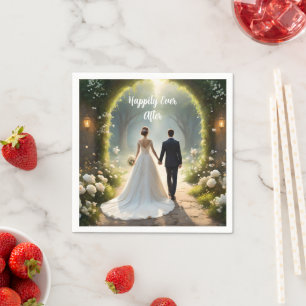 Into the Mystic: Newlyweds' Journey Napkin