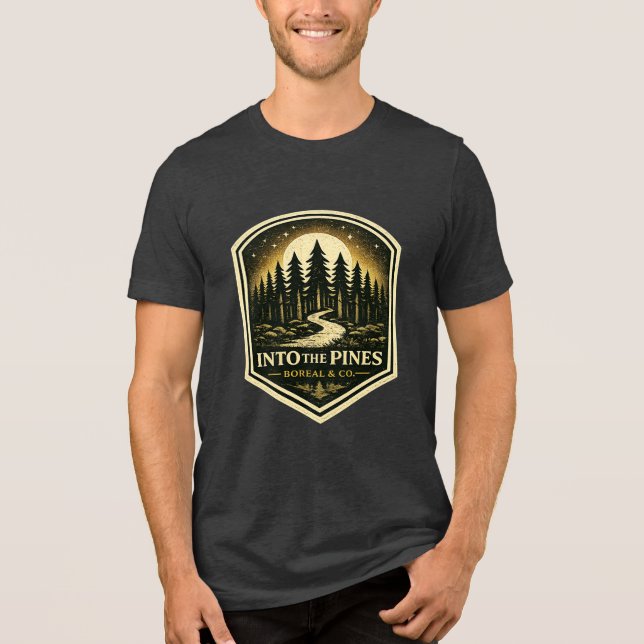INTO THE PINES Tri-Blend SHIRT (Front)