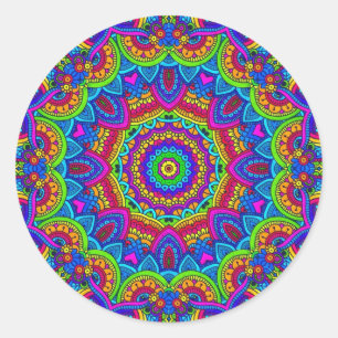 Into The Rainbow Mandala Stickers