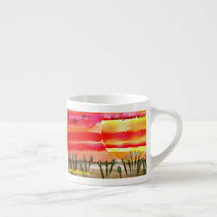 ...into the sun...art by Jutta Gabriel... Espresso Cup